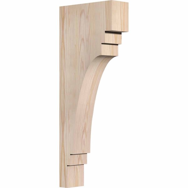 Ekena Millwork Pescadero Smooth Corbel, Douglas Fir, 3 1/2"W x 10"D x 26"H COR04X10X26PEC00SDF - main
